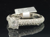 Diamond Engagement Ring 14K White Gold Solitaire Round Cut 1.37 Ct