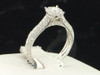 Diamond Engagement Ring 14K White Gold Solitaire Round Cut 1.37 Ct
