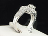 Solitaire Diamond Engagement Bridal Ring Set White Gold Wedding Band 1.89 Ct.