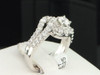 Solitaire Diamond Engagement Bridal Ring Set White Gold Wedding Band 1.89 Ct.