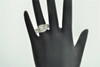 Solitaire Diamond Bridal Set Round Swivel Engagement Ring 10K White Gold 0.40 Ct