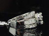 Ladies 14K White Gold Diamond Engagement Ring Flower Wedding Bridal 3.00 Ct.
