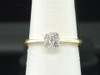 Ladies 10K Yellow Gold Round Cut Diamond Engagement Ring Bridal Set 0.31 Ct.