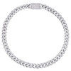 10K White Gold Genuine Diamond Unisex 4mm Miami Cuban Link 7" Bracelet 1.95 CT
