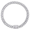 10K White Gold Genuine Diamond Unisex 6mm Miami Cuban Link 7" Bracelet 2.75 CT