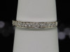 14k White Gold Round Cut Diamond Wedding Band Anniversary Ring 0.15 Ct.