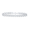 925 Sterling Silver Diamond 5mm Fancy Heart Link Tennis Bracelet 1/12 CT | 7" 925 Sterling Silver Diamond 5mm Fancy Heart Link Tennis Bracelet 1/12 CT | 7"