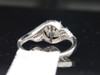 Ladies 10K White Gold Pave Diamond Engagement Ring Bridal Wedding Band 0.25 Ct.