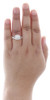 14K Yellow Gold Solitaire Diamond Bridal Set Double Halo Engagement Ring 1 Ct.