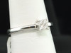 Diamond Engagement Ring 18K White Gold Round Cut 0.16 Ct - Larissa Collection