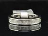 Ladies 14K White Gold Princess Cut Diamond Wedding Band Engagement Ring 0.50 Ct