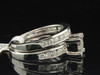 Ladies 14K White Gold Diamond Engagement Ring Wedding Band Bridal Set 1.00 Ct.