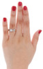 Diamond Engagement Wedding Ring 14K Yellow Gold Princess & Baguette Cut 0.37 Ct.