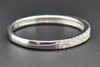 Diamond Wedding Band 10K White Gold Round Cut Ladies 2 Row Prong Ring 0.16 Ct