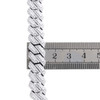 925 Silver Graduated Moissanite Custom Clasp 12mm Miami Cuban 22" Chain 23.5 CT 925 Silver Graduated Moissanite Custom Clasp 12mm Miami Cuban 22" Chain 23.5 CT