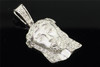 Diamond Jesus Face Pendant Men's .925 Sterling Silver Round Pave Charm 0.35 Ct