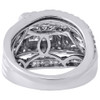 Quad Princess Diamond Wedding Bridal Set 14K White Gold Engagement Ring 3.34 Ct