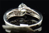 Solitaire Diamond Engagement Ring 14K White Gold Round Cut Band 0.48 Tcw.