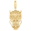 10K Yellow Gold Genuine Diamond Men's Iced Charm Chinese Dragon Pendant 1/2 CT