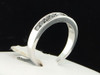 Ladies 10K White Gold Black Diamond Wedding Band Designer Engagement Ring 0.51Ct