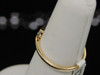 LADIES YELLOW GOLD .25C DIAMOND 3 STONE WEDDING BAND