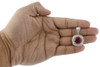 Mens 925 Sterling Silver Genuine Round Diamond Created Ruby Pendant Charm .55 Ct