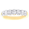 14K Yellow Gold Lab Grown Diamond Anniversary Ring Oval Wedding Band 1.15 CT