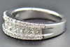Diamond Wedding Band 14K White Gold Baguette & Princess Cut 1.26 Ct Ladies Ring