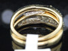 Round Solitaire Diamond Engagement Bridal Ring Yellow Gold Wedding Set 1 Ct.