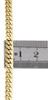 Men's Real 10K Yellow Gold Handmade Solid Miami Cuban Link 5mm Bracelet 8" & 9"