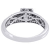 Diamond Engagement Ring Ladies 14K White Gold Princess Cut Wedding Band .48 Tcw.