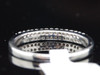 Diamond 2 Row Wedding Band Ladies 14K White Gold Round Pave Ring 0.22 Tcw.