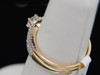 Diamond Solitaire Engagement Wedding Ring 14K Yellow Gold Round Bridal Set