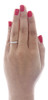 Diamond Wedding Band Ladies 14K White Gold Round Cut Fashion Ring 0.16 Tcw.