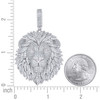 925 Sterling Silver Moissanite Iced Out Leo Zodiac Charm Lion Pendant 5.47 CT