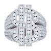 925 Sterling Silver Moissanite Cash Dollar Sign Pinky Ring 3.37 CT | Size 8 - 10