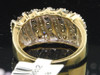 Brown Diamond Cocktail Ring 10K Yellow Gold Ladies Round Fashion Band 1.50 Tcw.