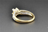 Princess Solitaire Diamond Engagement Ring 14K Yellow Gold Round Cut 1.00 Ct