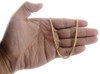 Mens Ladies 1/10th 10K Yellow Gold 3 MM Franco Box Chain Necklace 20" to 30"
