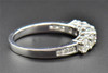 Round Diamond Engagement Ring 14K White Gold Five Stone Wedding Band 1.01 Ct