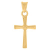 Real 10K Yellow Gold 0.50" Religious Charm Irish Celtic Infinity Cross Pendant