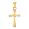 Real 10K Yellow Gold 0.50" Religious Charm Irish Celtic Infinity Cross Pendant