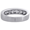 14K White God Channel Set Round Diamond Wedding Band Ladies Engagement Ring 1 Ct