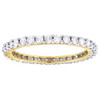 14k Yellow Gold Diamond Eternity Wedding Engagement Band Ring Prong Set 0.75 Ct.