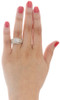 Diamond Engagement Wedding Ring 10K Yellow Gold Round Cut Pave 1/2 Ct Bridal Set