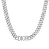 925 Sterling Silver Moissanite Custom 10mm Cuban Link DIOR Chain | 18" to 20"
