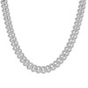 925 Sterling Silver Moissanite Custom 10mm Puffed Miami Cuban Chain | 16" to 24"