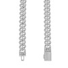 925 Sterling Silver Moissanite Custom 8mm Puffed Miami Cuban Chain | 16" to 24"