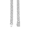 Sterling Silver Baguette Moissanite 8mm Custom Square Cuban Chain | 16" to 24"