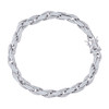 925 Sterling Silver Moissanite Custom 6mm Twisted Rope Bracelet | 7.5" to 8.5"